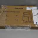 Astercook Deep-Carbonized Bamboo Cutting Boards for Kitchen with Wood Storage Stand, Reversible Charcuterie & Chopping Boards with Juice Grooves and Easy-Grip Handles, Knife-Friendly, Kitchen Gift