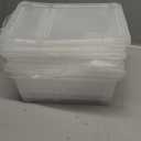 8 Pcs Reptile Feeding Box Snake Plastic Transparent Breeding Box for Bearded Gecko Dragon Lizard Spider Frog Scorpion (2 Pcs Large Size, 6 Pcs Small Size)