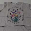 Anti Trump Floral Butterflies Democrat President Liberal T-Shirt (Small)