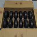 Set of 12 3 inch Black Floating Candles Large Unscented Dripless Water Wax Halloween Candles for Vases, Centerpieces at Wedding, Party, Pool, Halloween Holidays - 10 Hour Burning