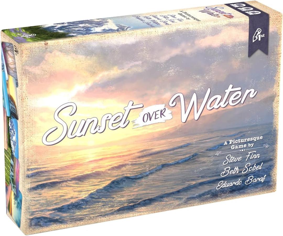 Sunset Over Water Card Game – A Picturesque Game of Painting Landscapes and Exploring Nature by Pencil First Games for 1-4 Players