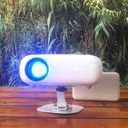 Mini HD Projector, Powerbank Powered, 10000 Lumens Portable With Tripod for Outdoor Travel Theater, Compatible With Android/iOS/Windows/TV Stick/HDMI/USB