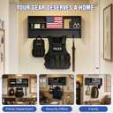 Police Gear Organizer Rack - Police Tactical Vest Hanger Holder Law Enforcement Storage Stand Safe Gift for Police Officer
