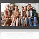 8 Inch Digital Picture Frame, HD Display USB/SD Card Photo Frame, Wall Mountable Electronic Slideshow for Videos and Music, Auto-Play Memories from USB Drive or Memory Card