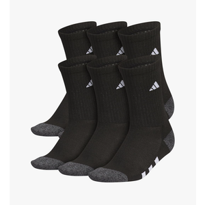 adidas Crew Socks for Boys and Girls Youth (4 Pack) Athletic Cushioned and Comfortable, Tall Mid-Calf
