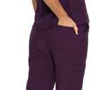 COZYFIT Scrubs for Women Set Medical Uniform - V-Neck Top & Straight Leg Pants with 9 Pockets, Unisex Workwear COZY SCRUBS, Size 2XL