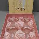 Paris Coupe Cocktail and Champagne Glasses for Daiquiri, Sidecar, Gimlet and Classic Bar Drinks | Modern Glassware Collection | Set of 4 | 8 oz Extra Light Contemporary Borosilicate Saucers