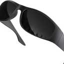 grinderPUNCH Polarized Super Dark Sunglasses Category 4 Extra Dark Blackout Lenses for Sensitive Eyes Light Sensitivity