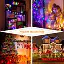 25 Pack G40 Multicolor LED Replacement Bulbs for Outdoor Christmas String Lights, E12 Candelabra Base Globe Lights for Patio, Xmas Tree, Holiday Party Decor