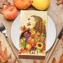 Generic 100Pcs Fall Guest Napkin Autumn Pumpkin Maple Leaf Disposable Paper Napkin Decorative Party Dinner Hand Napkin for Thanksgiving Harvest Home Kitchen Bathroom Party Supplies