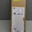 LOTUS & WINDOWARE Cordless Faux Wood Blinds, 17" Wide x 36" Long,Smooth,Light Gray, 2 Inch Horizontal Blinds  for Living Room, Bedroom, Interior Door Windows