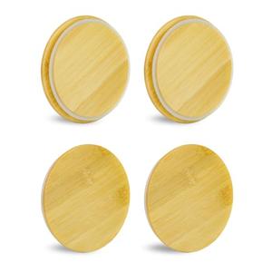 TERESRY
Replacement Wooden Lids for Pyrex, Anchor Hocking Glass Containers 7200 * 4, Bamboo Lids for Pyrex 2Cup Glass Bowls, Bowl Covers with Leakproof Silicone Gasket 4 Pack
