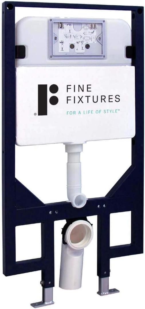 Fine Fixtures Insulated Universal Wall Hung Toilet Tank, Designed to fit all wall type construction, 2x4" framing as well as 2x6"