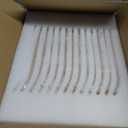Brides Maid Gifts, Glass Cup With Bamboo Lid & Glass Straws, Pack Of 12