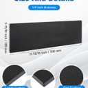 Rocaris 4 Pcs 4 X 12 X 1/4 Inch A36 Steel Plate Hot Rolled, Steel Base Plate for Construction Boards, Structure Support, Weldable Square and Industrial