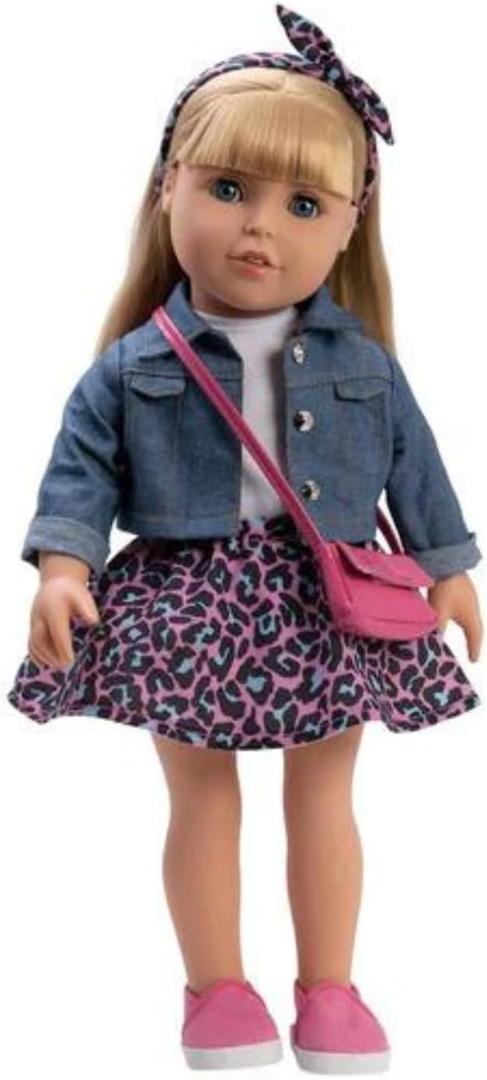 Adora Amazing Girls Collection, 18” Realistic Doll with Changeable Outfit and Movable Soft Body, Birthday Gift for Kids and Toddlers Ages 6+ - Claire Cheetah Chic!