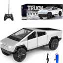 YONIKUKU RC Toys Car, Sliver Metal with LED Light and Reality Sound, Model for Lovers Collection (Black)