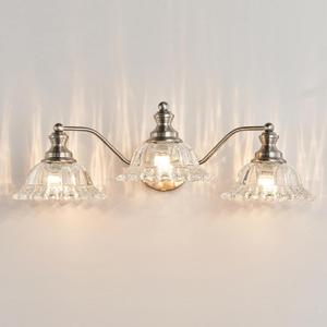 XIEDUN Brushed Nickel Bathroom Vanity Light Fixture 3 Light Vanity Lights for Bathroom Vanity Light Fixtures