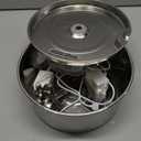 Stainless Steel Cat Water Fountain with Silicone Mat & 2 Filters, 108oz/3.2L Automatic Pet Water Dispenser for Cats Dogs, Quiet Indoor Metal Drinking Bowl, Dog Fountains, Waterer