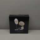 Makeup Mirror with Lights, 1x/20x 360 Rotation Vanity Mirror, Brightness Adjustable Lighted Makeup Mirror with Magnification, 5000 mAh Rechargeable Double Sided Mirror with 3 Colors, Gift for Women (Chrome)