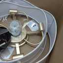 Flush Mount Ceiling Fan with Lights, 20" Low Profile Boho Ceiling Fan with Light Remote Control, Caged with 6 Speeds for Bedroom, Nursery, Living Room