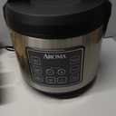 Aroma Housewares 20 Cup Cooked (10 cup uncooked) Digital Rice Cooker, Slow Cooker, Food Steamer, SS Exterior (ARC-150SB),Black