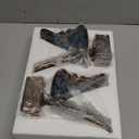 Vintage Blue Butterfly Bookends,Resin Book Ends for Shelves,Heavy Duty Decorative Bookends,Creative Book Stopper Holder Decor for Desk Home Office,Shelf Decoration,Gifts for Mother's Day