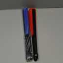 2 Pack Large Folding Hand Fan for Line Dancing, Boots on The Ground Clacking/Popping Rave Fans, 13inch Nylon-Cloth Portable Dance Fans (Red & Blue)