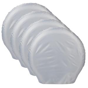 RV Tire Covers Wheel Covers 4 Pack Heavy 420D Waterproof UV Proof Windproof Tire Protector for RV, Truck, Trailer, SUV Universal Fit Outdoor Wheel Protection Fits Diameters 19-22 inch