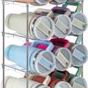 Sbosbo Water Bottle Organizer for Stanley 40 oz Tumbler, Stackable Water Bottle Holder for Kitchen Fridge Cabinet Organization and Storage, Plastic Wine Rack/Drink Bottle Holder (4 Pack - Hold 12)