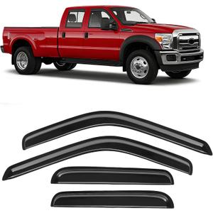 Rain Guards Fit for 1999-2016 Ford F250 F350 F450 F550 Super Duty SuperCrew