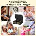 RetroAudio CD Player with Speakers Retro Portable CD Players for Home Music Player with Remote Control,V5.4 Bluetooth in&Out Desktop Suitcase CD Player with AUX in, Headphone Jack,USB PlaybackBlack