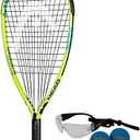 Head MX Hurricane Pack - Beginners Pre-Strung Racquetball Racket Set w/Goggles & Two Balls