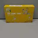 WIBIMEN Mini Ice Cube Trays, 0.55 Tiny Pebble Ice for Iced Coffee & Cocktails, Fast Chill, Easy Twist Release, Stackable with Lid & Storage Bin (2 Pack, Blue)