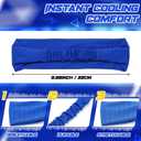 12 Pcs Cooling Sports Headbands for Men Women Instant Cooling Moisture Wicking Sweatbands Elastic Breathable Mesh Headband for Workout Running Cycling Skiing Fitness Gym Tennis Golf Camping (Blue)