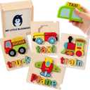 Montessori Wooden Puzzle for Toddlers  Educational Puzzles for Kids Ages 3-5, Fun Learning Toys for 3-Year-Olds, Fine Motor & STEM Development, Vehicle-Themed Gift for Preschoolers