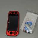 PlayVital ZealProtect Protective Case for Nintendo Switch Lite, Ergomomic Grip Hard Cover - Durable Comfort Shock-absorbent Anti-Scratch with Screen Protector & Thumb Grip Button Caps, Scarlet Red