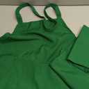 Aprons for Men - 100% Polyester Chef Apron Women with Extra Long Ties - Cooking Aprons for Women & Mens Apron (Green, 1 Pack)