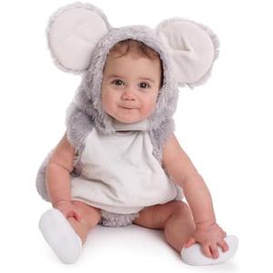 Dress Up America Baby Mouse Costume For Toddlers - Adorable Squeaky Mouse Outfit For Halloween And Year Round Dress-Up, Size: 12-24M