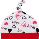 Baby Boys Girls Mommy Is My Valentine Outfit Set Heart Long Sleeve Pants Set (3-6 Months, Red)