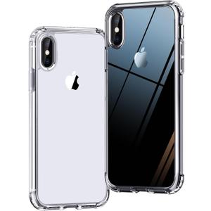 ONES for iPhone Xs/X Slim Case Clear, [PC + TPU Hybrid][Military-Grade Drop Protection][Anti-Yellowing], Shockproof Silicone Hard Cover, Transparent Case (HD Highly Clear)