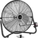 Lasko 20" Black High Velocity Wall Mount Fan with Pivoting Head - 3 Speeds, Ideal Wall Mount Fan or Floor Fans for Home, Garage, Attic, 2264QM