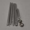 Shower Curtain Rod, 1" Diameter Heavy Duty Tension Shower Rod, Non Slip Adjustable 28-74 inch No Drill Shower Curtain Rods Spring Tension For Bathroom, Shower Stall, No Rust, Brushed Nickel