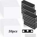 50 Pack Magnet Name Tags, 2.133.38 Inch Magnetic Name Tag Sublimation Blanks Magnetic Badge Holder for School, Conference Room, Office and Business Activity-Maximum Temperature Below 176 F