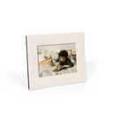 Textured Picture Frame with Stand, PU Leather, Multiple Colors Available(Brown)
