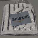 HOMEXCEL Microfiber Cleaning Cloth, Kitchen Towels 12 Pack, Lint Free, Scratch-Free, Highly Absorbent, Reusable Dish Towels for Kitchen and Household (White/Grey)