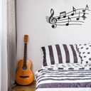 Zhengmy Musical Note Wall Art Theme Musical Note Decoration Vintage Hanging Metal Sign for Living Room, Bedroom