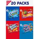 Nabisco Classic Mix Variety Pack, OREO Mini, CHIPS AHOY! Mini, Nutter Butter Bites, RITZ Bits Cheese, Christmas Stocking Stuffers, 20 Snack Packs