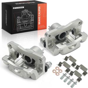 A-Premium Disc Brake Caliper Assembly with Bracket Compatible with Hyundai Vehicles - Santa Fe 2001-2006 - Rear Driver and Passenger Side, 2-PC Set
