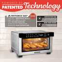 Gourmia Toaster Oven Digital Air Fryer - Convection Mode with 4 Slice Capacity, 3 Rack Positions, 12 Presets, Toast, Bagel, Bake, Roast, Broil, Dehydrate, Popcorn, Fits 9" Pizza, Stainless Steel, Large